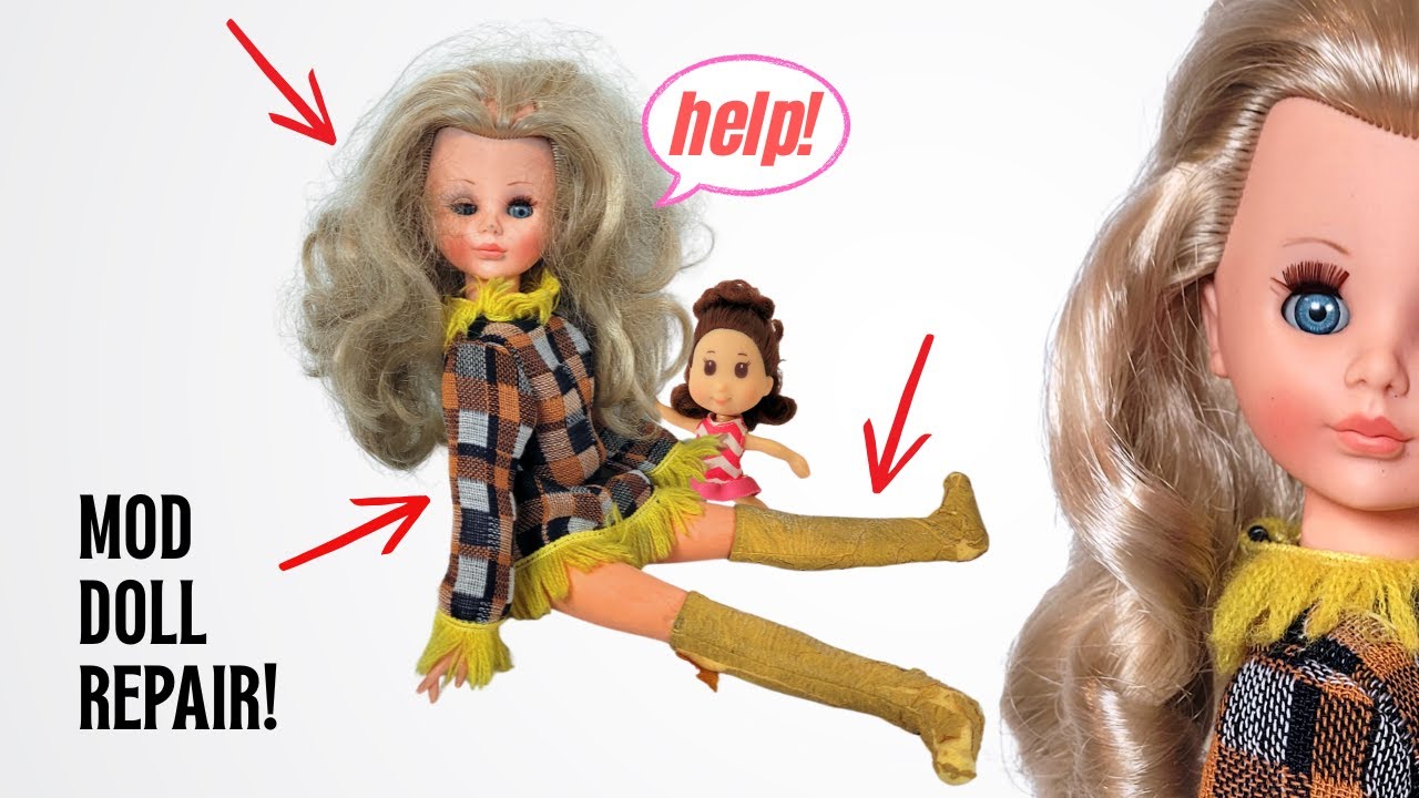 РЕМОНТ МОД-КУКЛЫ! Волосы, ботинки, руки и многое другое!