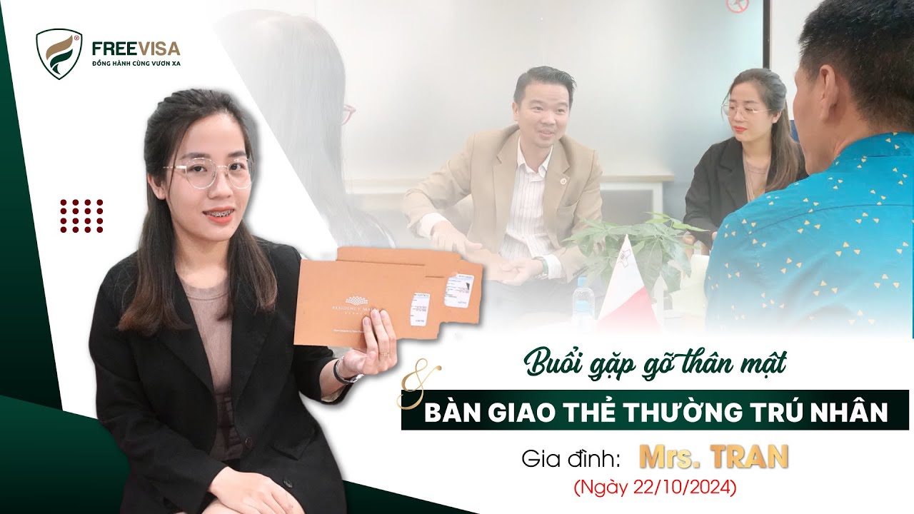 Buổi gặp thân mật và bàn giao thẻ thường trú nhân Malta cho gia đình ...
