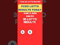 3D LOTTO DRAW RESULTS TODAY 9PM JUNE 11, 2026