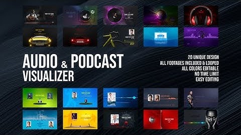 Audio and Podcast Visualizer AFTER EFFECTS Template Videohive 33544075