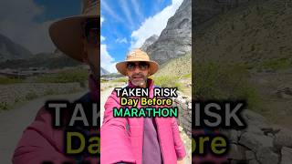 Taken risk day before Marathon