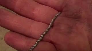 Twisted paper clip ring