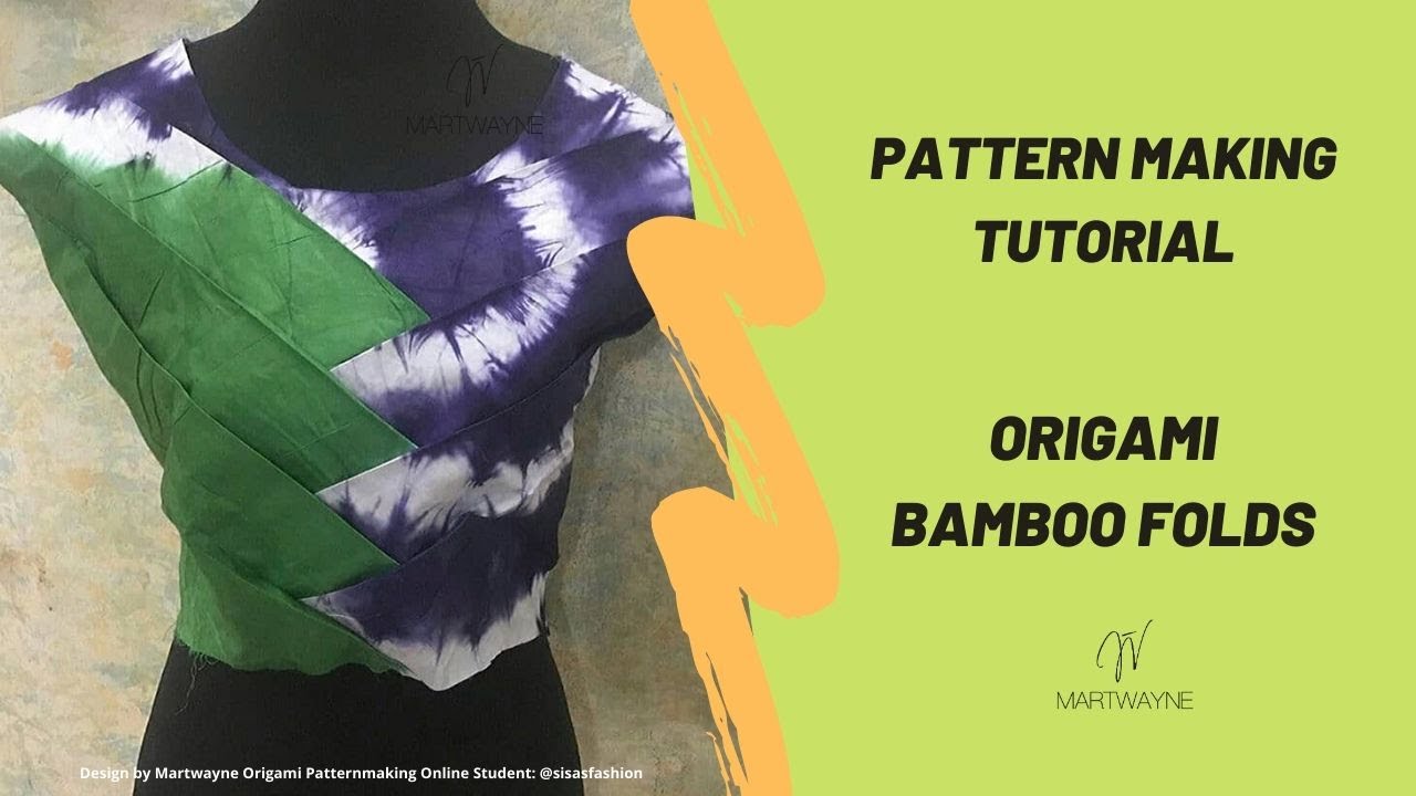 Origami Bamboo Bodice Tutorial | Pattern making & Sewing (Step by Step)