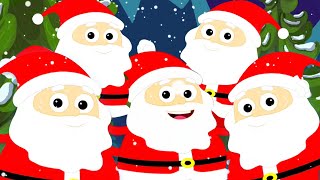 Five Fat Santa, Christmas Song for Kids and Cartoon Video