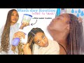 Box Braid Wash Day Routine | Keep Your Braids CLEAN And NEAT + Rice Water