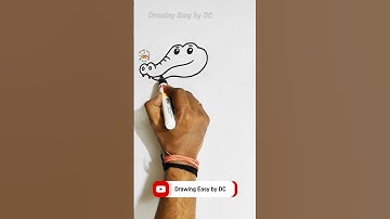 crocodile drawing for kids | crocodile drawing easy | alligator drawing easy | cartoon #drawing
