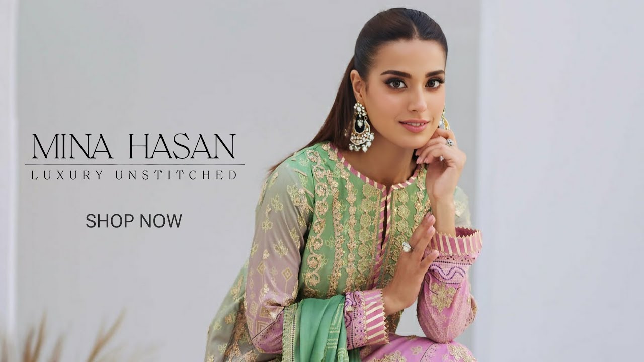 Mina Hassan Luxury Unstitched Collection'24 | Mina Hassan Festive Formal Unstitched Collection'24