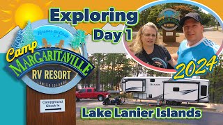 Exploring Camp Margaritaville RV Resort at Lake Lanier Islands | Day 1 | 2024