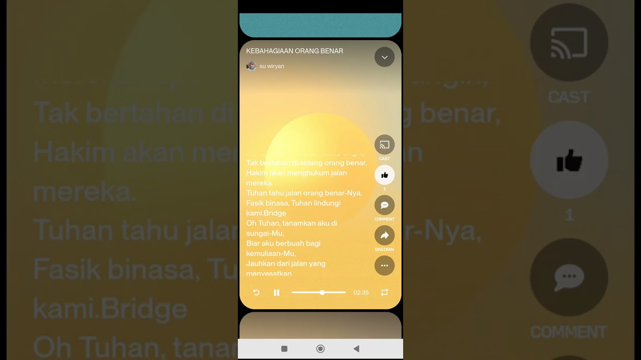KEBAHAGIAAN ORANG BENAR #wiryan 