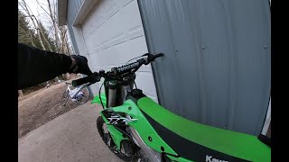 Kx250f backyard rippin