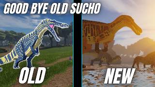 Playing old Suchomimus one last time in Jurassic Blocky
