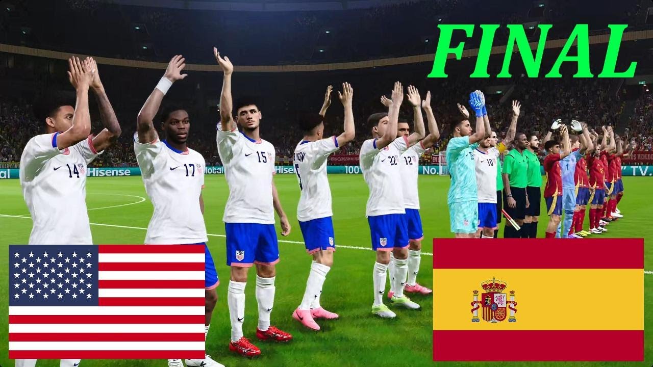 USA vs Spain - FIFA World Cup 2026 Final - Full Match Gameplay Simulation