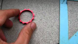 3Pcs Bicycle Aluminum T103 Gasket Red