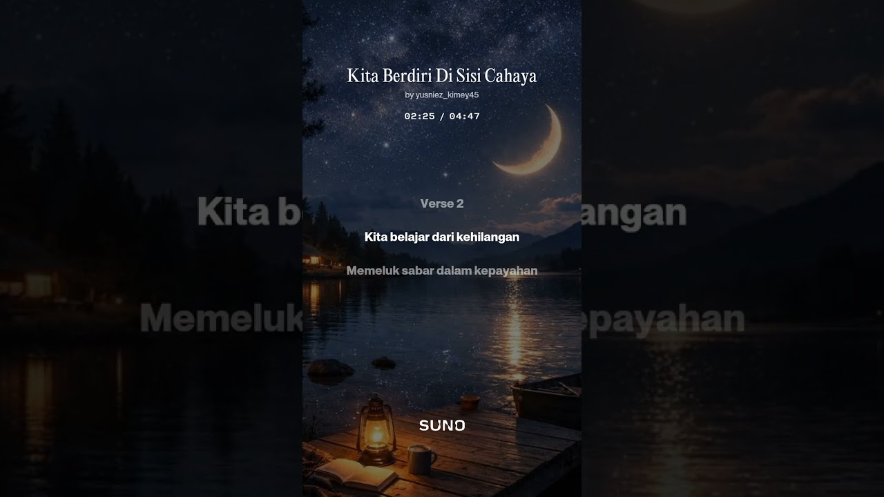 Kita Berdiri Di Sisi Cahaya by yusniez_kimey45 @Studio45DG Tinta Emas