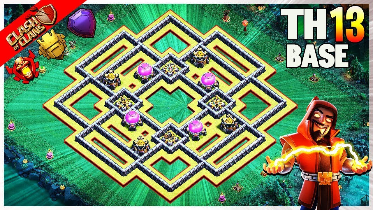 TOP 10 TH13 Farming Base Link 2022 || new th13 farming base || clash with paul