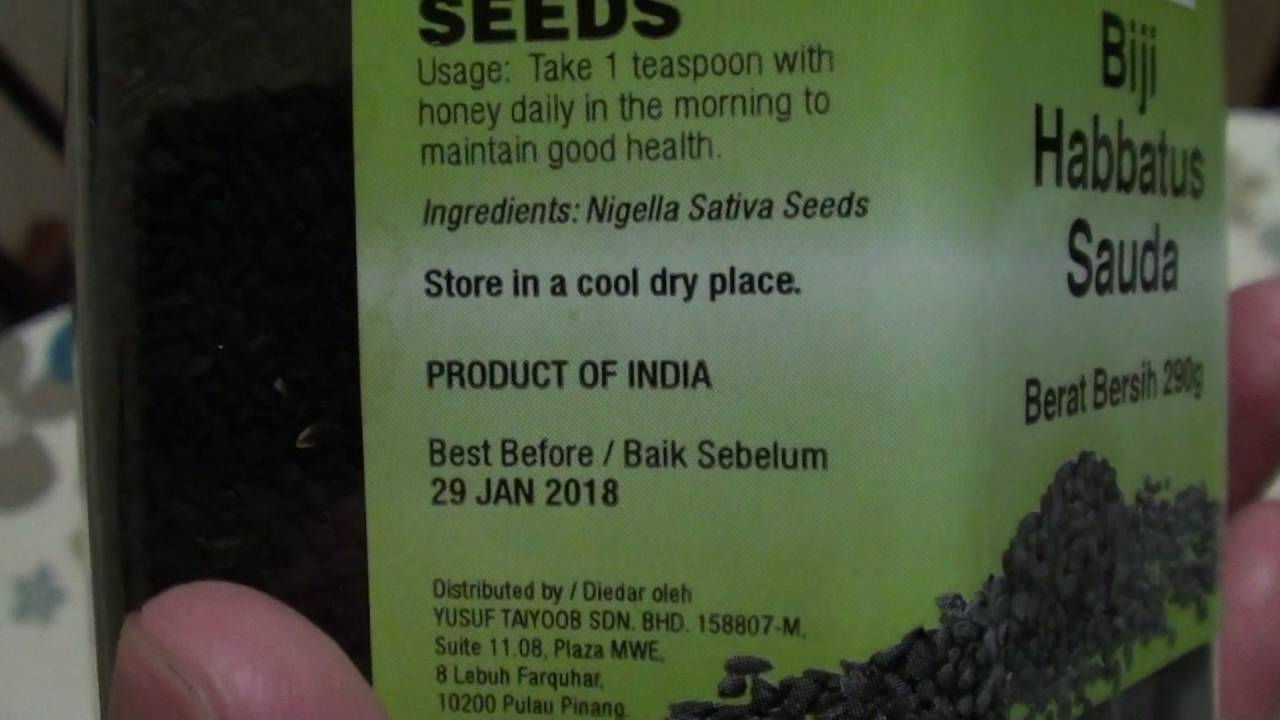 Biji Habbatus Sauda / Natural Black Seeds / Nigella sativa / Jintan