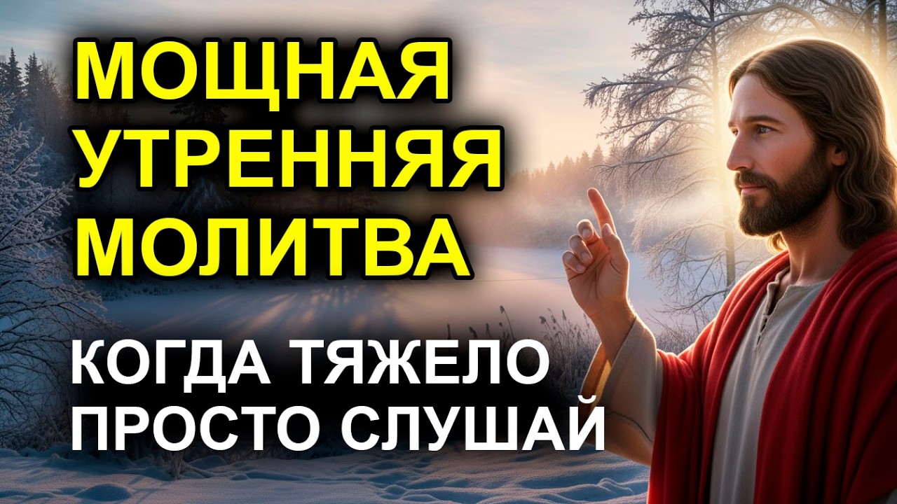УТРЕННЯЯ МОЛИТВА ДЛЯ ТЕХ, КТО СМЕРТЕЛЬНО УСТАЛ  Получи мощный заряд от Бога