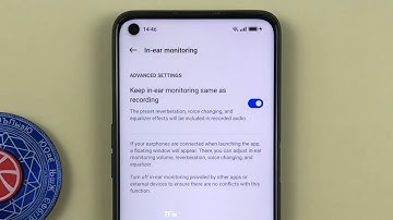 In ear monitoring on Realme 9i Android 12