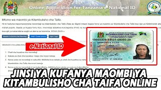 Mfumo Wa Maombi Ya Kitambulisho Cha Taifa NIDA | e-National ID Online Application 2025 screenshot 5