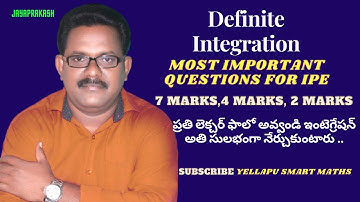 #Definite Integration class 12 in telugu#maths 2b#part 34 #Most important questions for ipe#