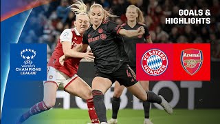 HIGHLIGHTS | FC Bayern München  Arsenal  UEFA Women's Champions League 202223 (Deutsch)