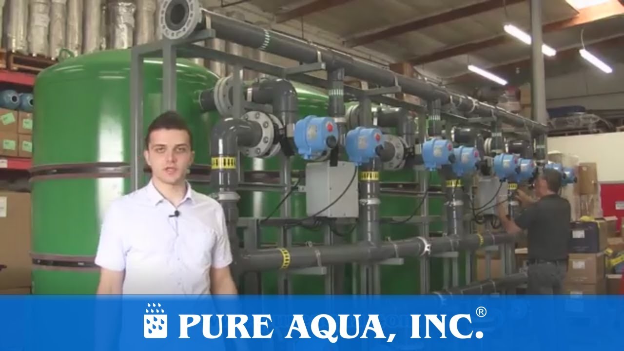 48-Inch Quad Media Filtration Skid | 300 GPM | USA | www.pureaqua.com ...