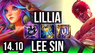 LILLIA vs LEE SIN (JGL) | 72% winrate, 15/2/16, Quadra, Legendary, 42k DMG | EUW Master | 14.10