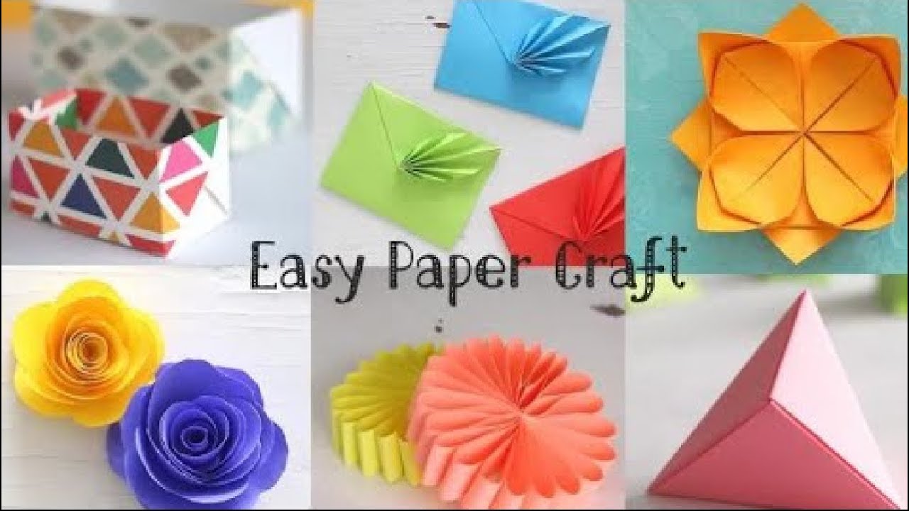 DIY craft ideas made with paper at home - YouTube