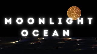 Moonlight Over the Ocean | Relaxing Night Waves & Aesthetic Animation