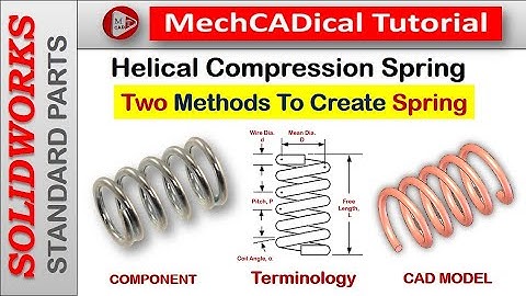 Helical Compression Spring In SolidWorks