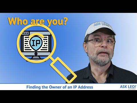 Video: How To Determine Who Owns An Ip