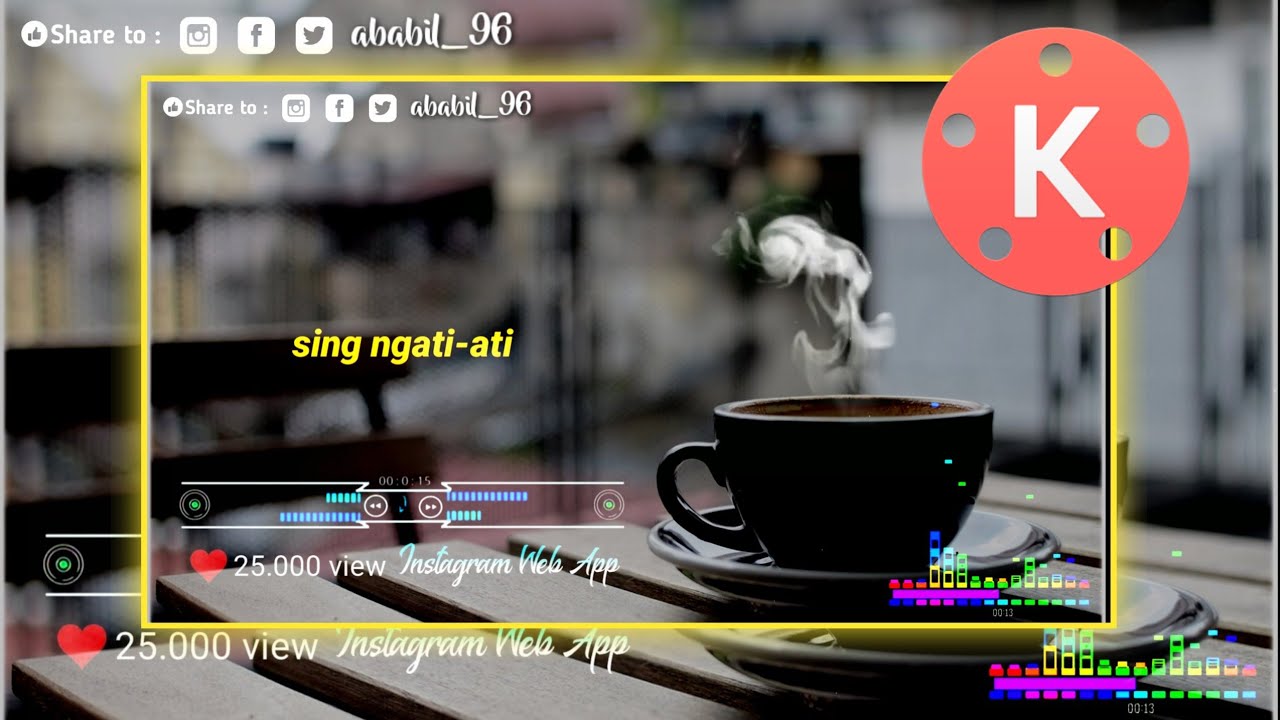 Cara buat lirik lagu di Android di aplikasi kinemaster ...