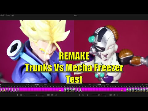 ⭐REMAKE⭐ | Trunks Vs Mecha Freezer | Stop Motion Test |