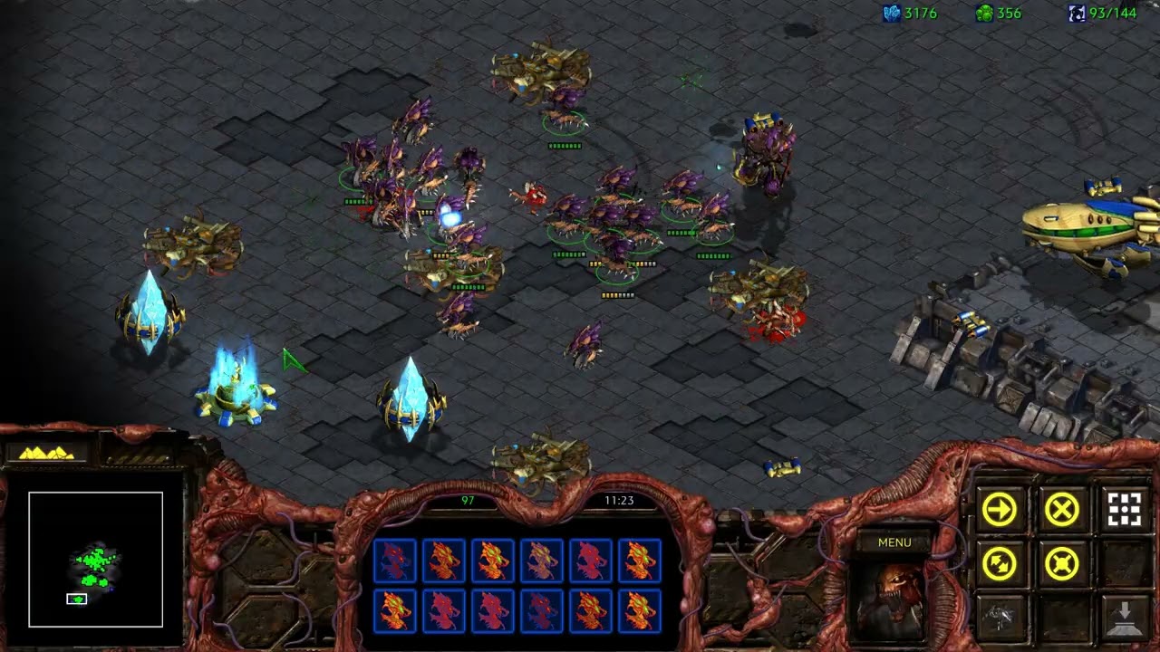 Starcraft Brood War - Zerg 10: Omega (Replay with Efficiency)