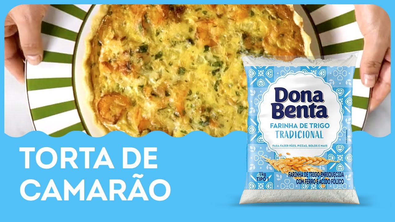 Receita de Torta de Camarão | Cozinha Dona Benta