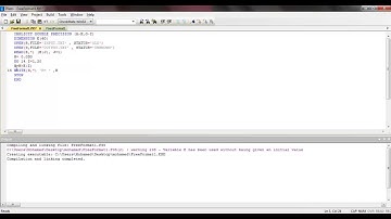 FORTRAN INSTALLATION & FIRST USE