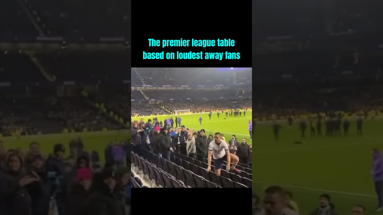 The premier league table based on loudest away fans (Part 1)
