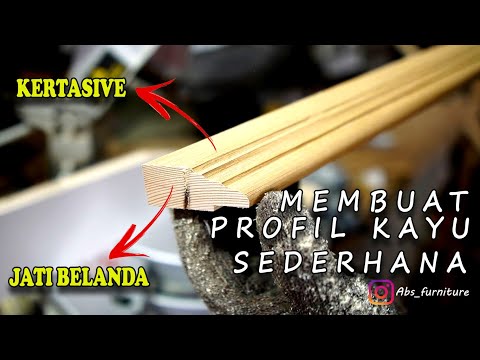 Video: Kami membuat kayu terpaku dan berprofil dengan tangan kami sendiri