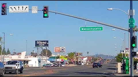Lemon Grove Traffic Lights During Rush Hour (Broadway & Massachusetts Ave)