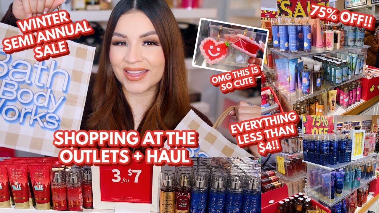 I WENT TO THE BATH & BODY WORKS OUTLET 👀 SO MANY FINDS, 75% OFF ITEMS & OLD COLLECTIONS!