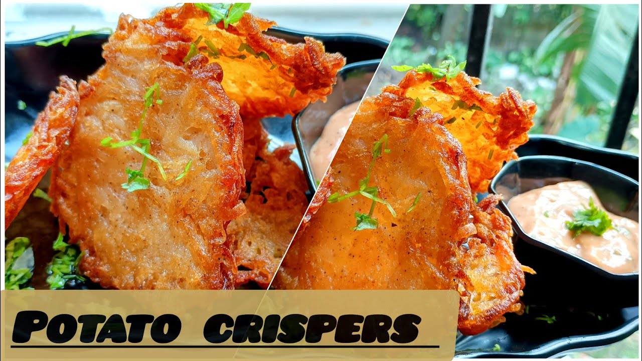 CRISPY CRUNCHY POTATO CRISPERS//SNACKS//सिर्फ 2 आलू, और आप घर पर बना सकते हैं कुरकुरे आलू क्रिस्पर्स