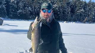 Ice Fishing East Grand Lake 2026