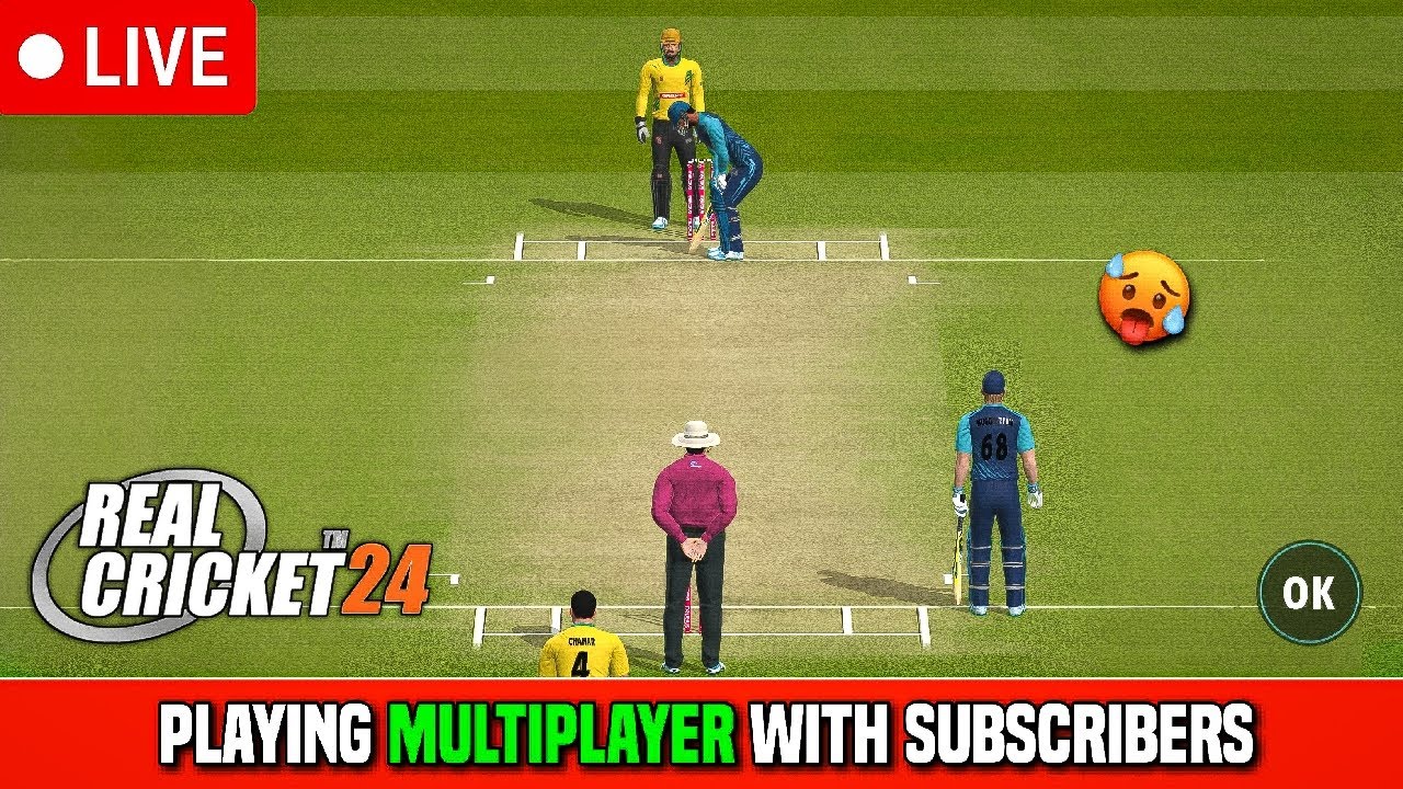 Multiplayer Real Playing Rc24 Multiplayer With Pro😵 Subscribers | Real Cricket 24 ...