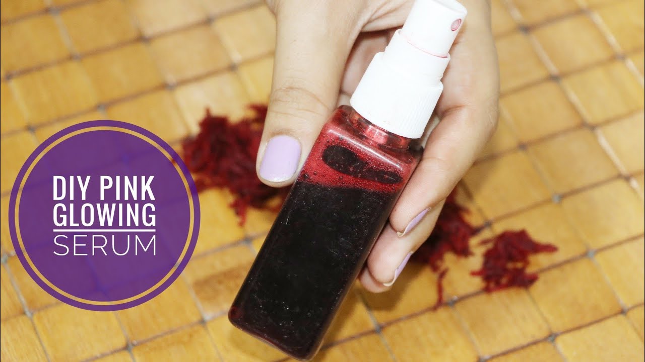 DIY Pink Glowing serum || Get pink glow with this homemade serum || Homemade Pink glowing serum