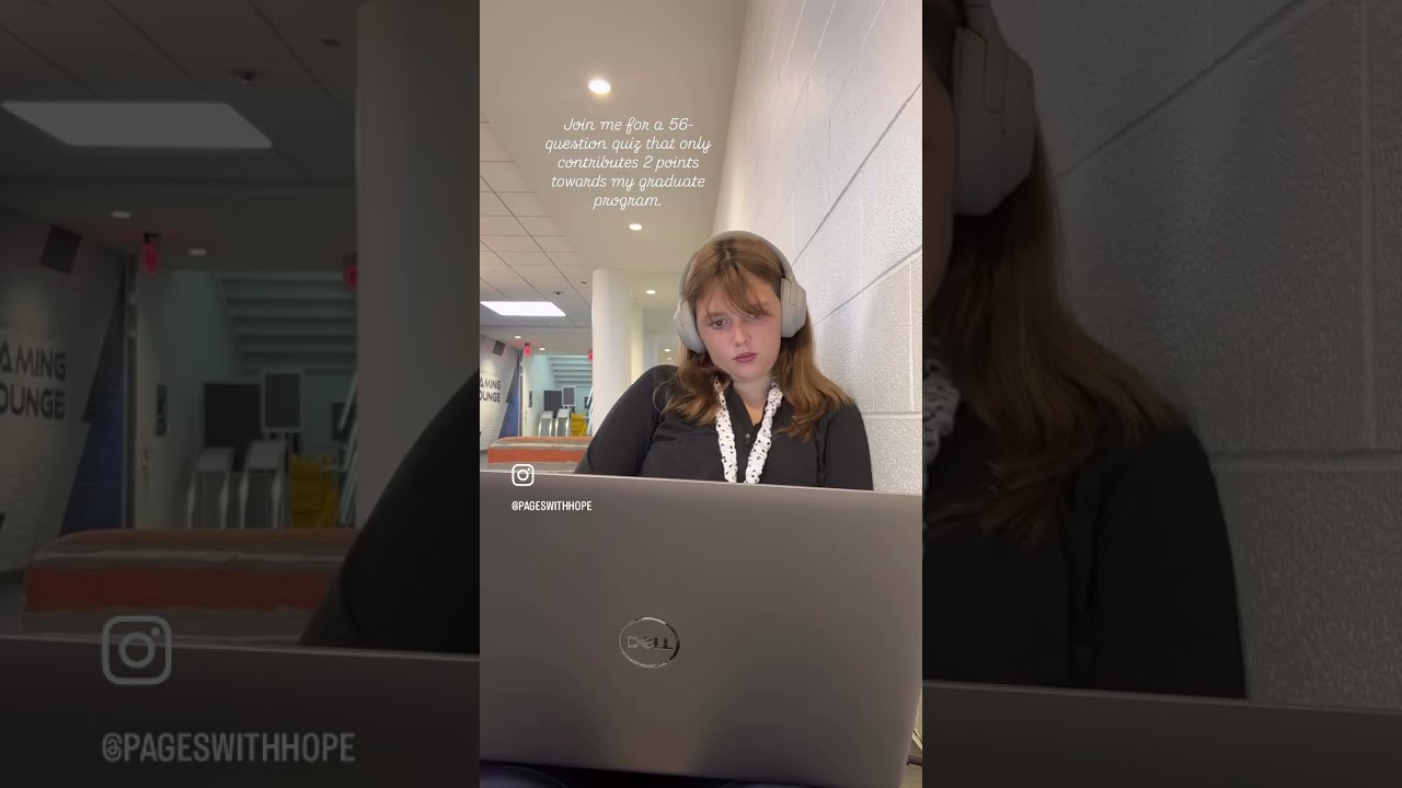 Join me for a 56-question quiz that only contributes 2 points towards my graduate program ♡