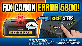 Fix Canon Error 5B00 in 30 Seconds! 🖨️ | Reset Ink Absorber