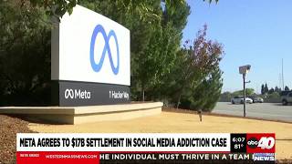 Meta agrees to $17B settlement in social media addiction case
Meta agrees to $17B settlement in social media addiction case
For more Local News from WGGB: https://www.westernmassnews.com/
For more YouTube Content: https://www.youtube.com/channel/UC5IEJQ2WAfueEyjnG3JYNtQ Meta agrees to $17B settlement in social media addiction case