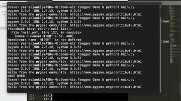 Making Frogger In Python (Part-3)