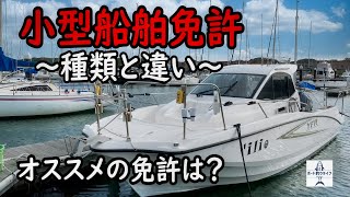 【YFR27】船舶免許の種類とその違いを解説！どの免許を取るのがオススメ？【プレジャーボート】