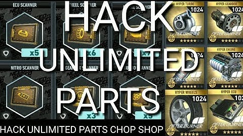 How to hack need for speed no limit hack chop shop part and blueprint